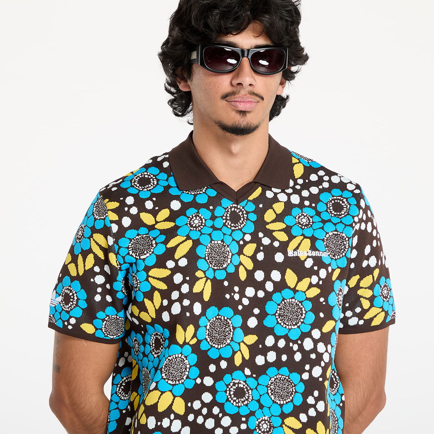 Polo majica adidas Originals Wales Bonner x Knit Polo Shirt Rjava | JJ2931, 1