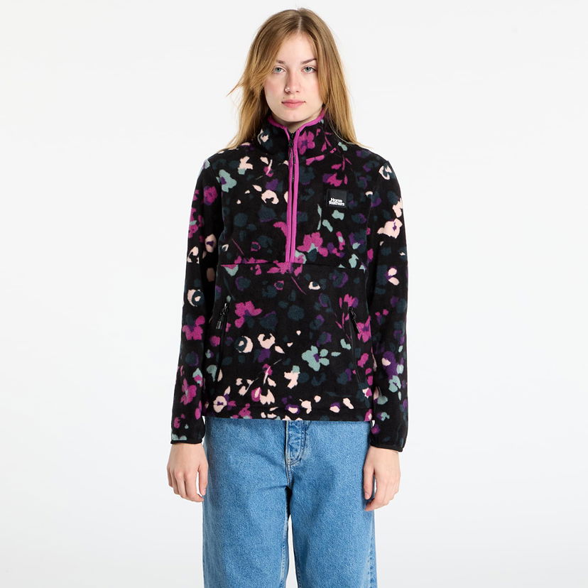 Pulover Horsefeathers Viva Quarter-Zip Fleece Sweatshirt Colored Cheetah Večbarvna | TW049A