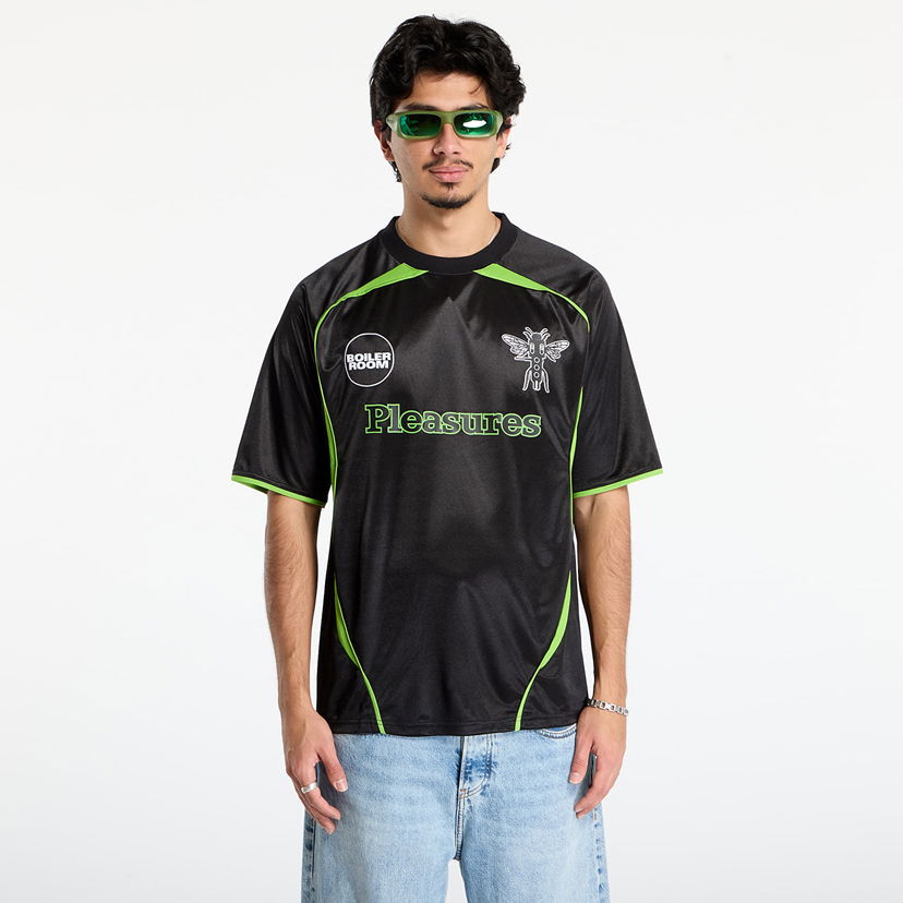 Dres Pleasures PLEASURES BOILER ROOM Soccer Jersey Črna | P25F005-BLACK