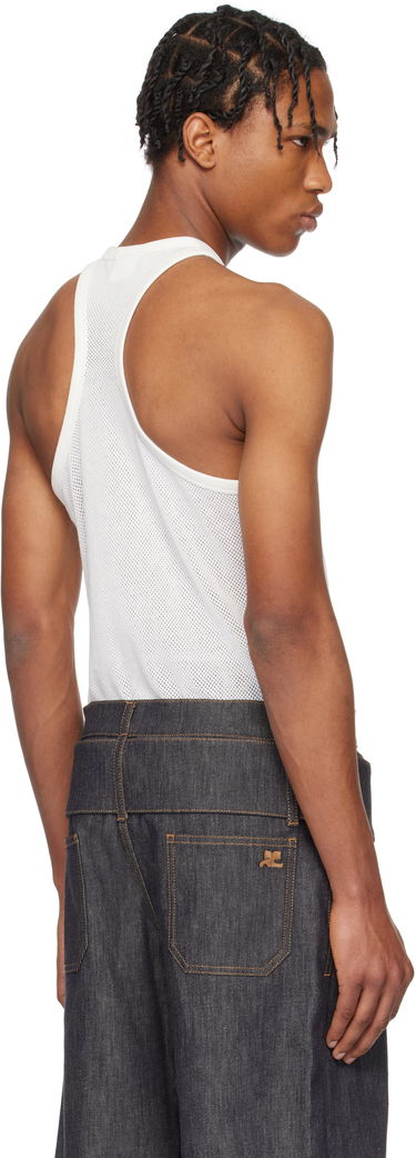 Majica brez rokavov Courrèges Courrèges Scuba Mesh Tank Top Bela | 125JDE095JS0069, 2