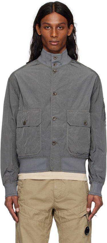 Bomber jakna C.P. Company C.P. Company Chrome-R Full Button Jacket Siva | 18CMOW014A-005904G, 0