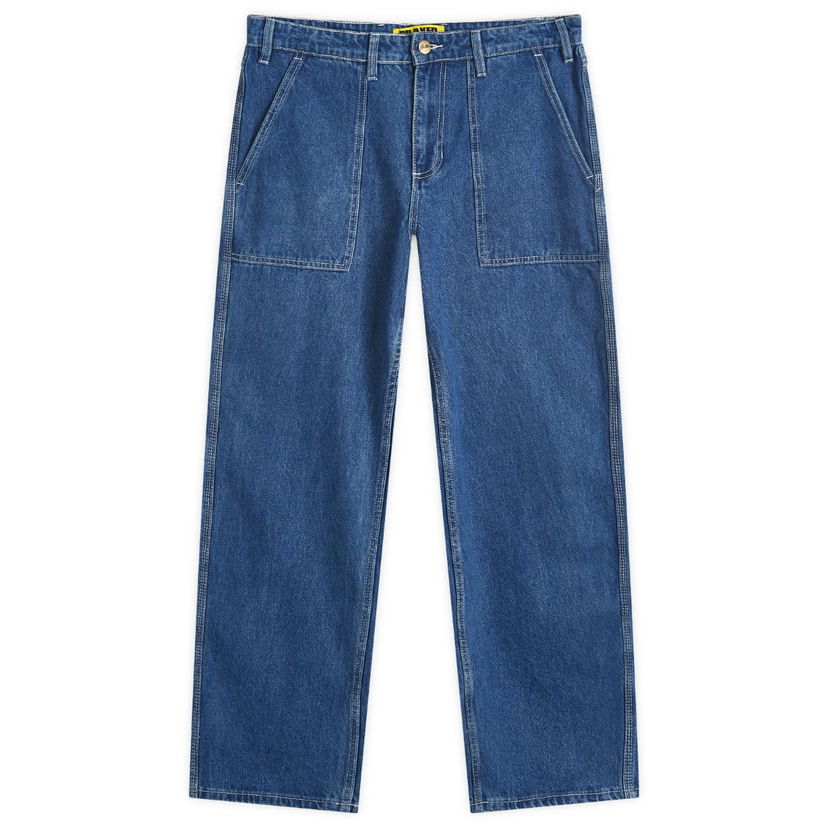 Kavbojke Butter Goods Relaxed Denim Jeans Modra | BG243711-BLU