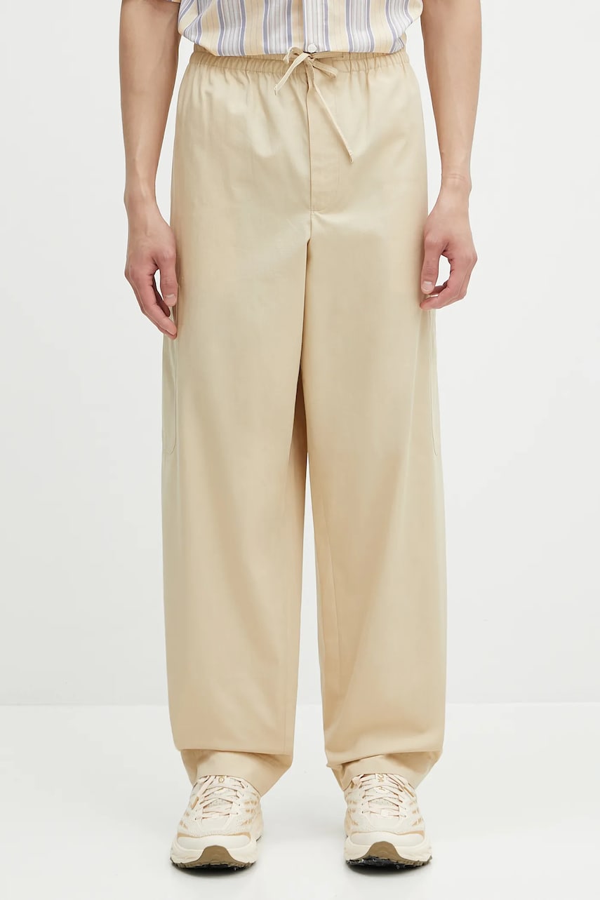 Hlače KENZO Kenzo Wide-Leg Drawstring Pants Bež | FF55PA5019SC.11, 0