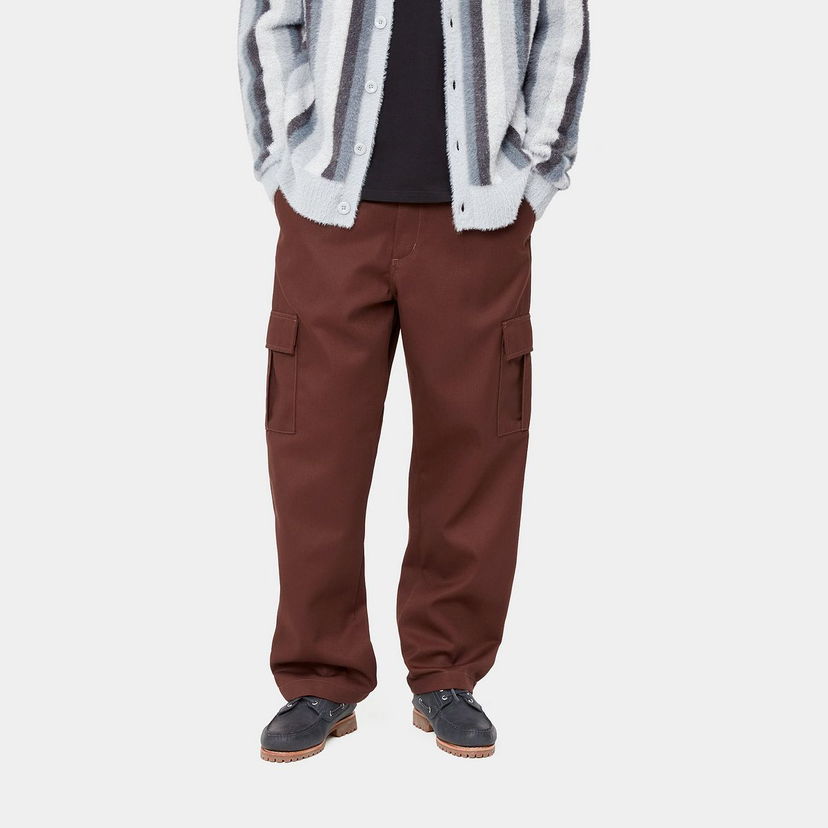 Cargo hlače Carhartt WIP Cargo Pants Relaxed Fit Rjava | I033760_9