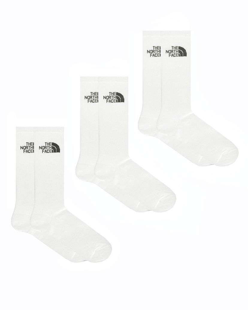 Nogavice The North Face Multi Sport Cush Crew Sock 3-Pack Bela | NF0A882HFN41
