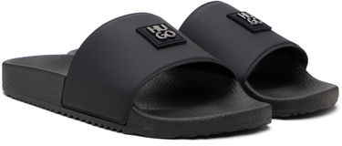 Superge in čevlji BOSS Hugo Contrast-Logo Strap Slides Črna | 50548671, 3