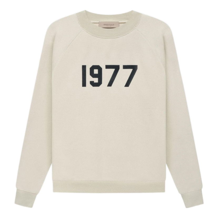Pleteni pulover Fear of God Fear of God Essentials 1977 Crewneck Sweatshirt Bež | FOG-SS22-179