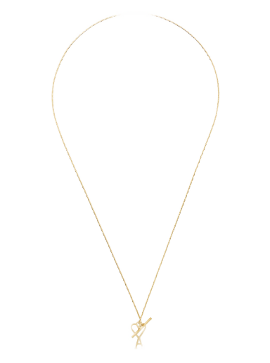 Ogrlica AMI Chain Necklace Bež | UJW916.361