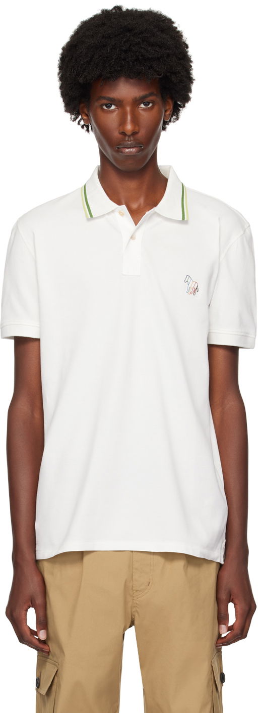 Polo majica Paul Smith PS Paul Smith Zebra Polo Bela | M2R-151LE-N21511-02A, 0