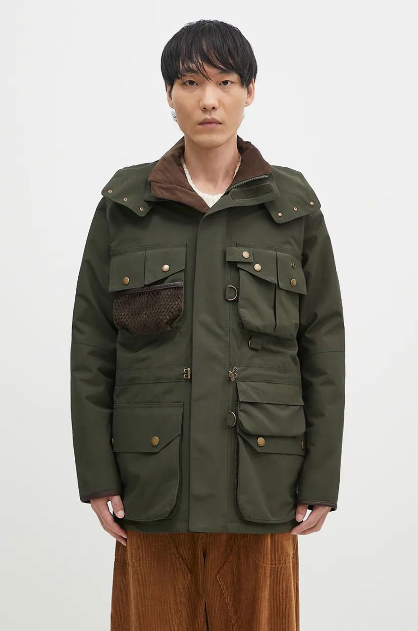 Dežni plašč Barbour Raincoat Dryfly Zelena | MWB1117