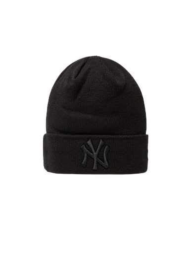 Beanie New Era MLB Essential Cuff Knit Beanie NY Črna | 12122729