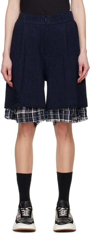 Kratke hlače ADER ERROR Layered Knit Shorts Mornarica | BN01SSBT0401BK, 0