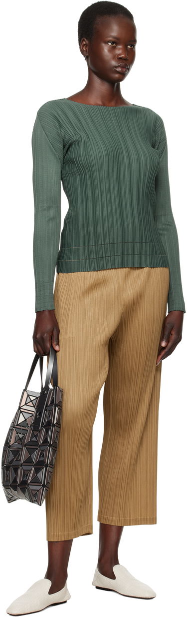 Pleteni pulover Pleats Please Issey Miyake Issey Miyake Pleats Please Soft Pleats Top Zelena | PP48JK932, 3