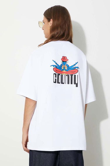 Majica Marcelo Burlon Print T-Shirt Bela | CMAA054F23JER0090110, 0
