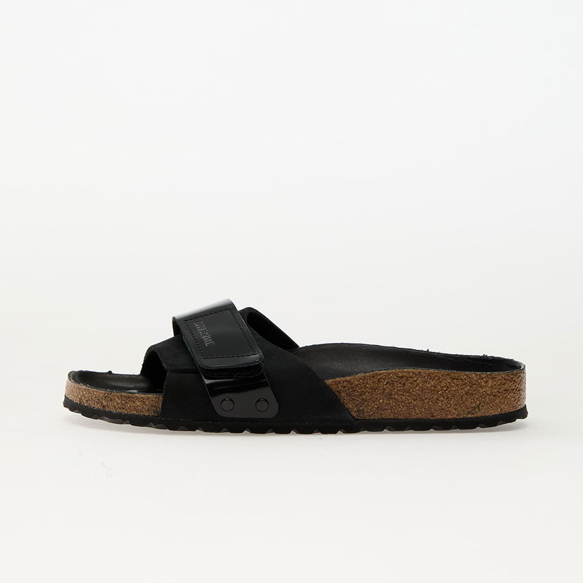 Superge in čevlji Birkenstock Birkenstock Oita Nubuk Leather Slides 36 Črna | 1029313