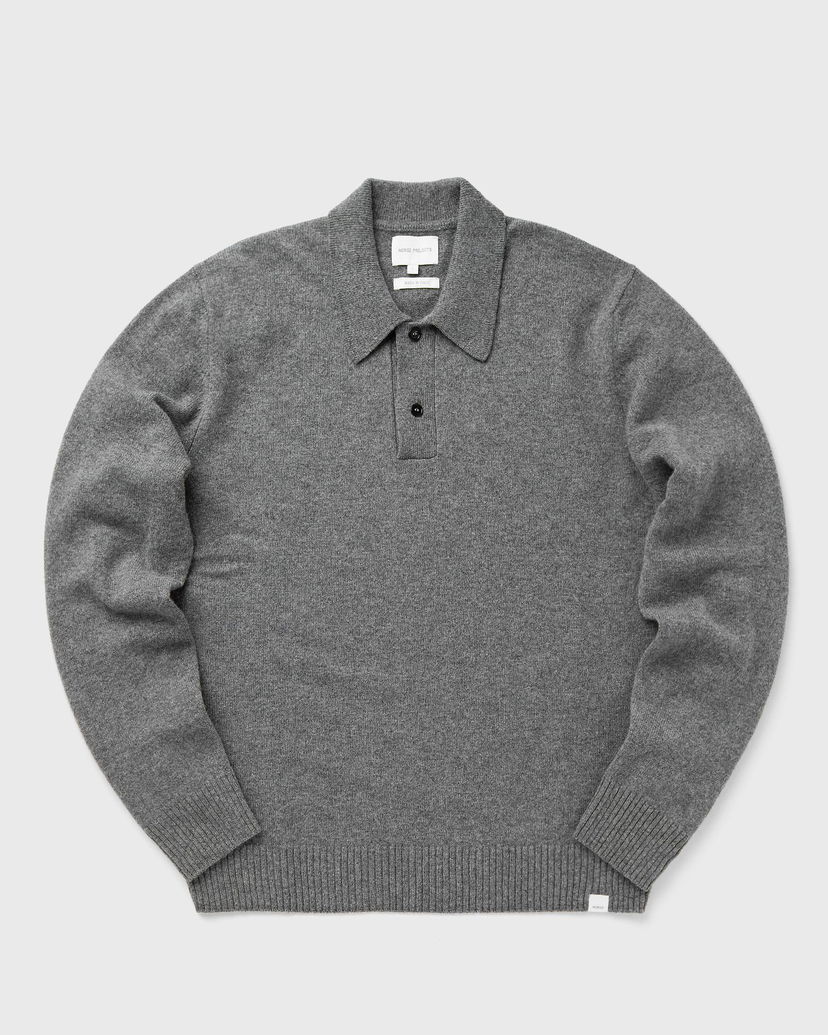 Polo majica NORSE PROJECTS Standard Merino Lambswool Polo Siva | N45-0621-1500