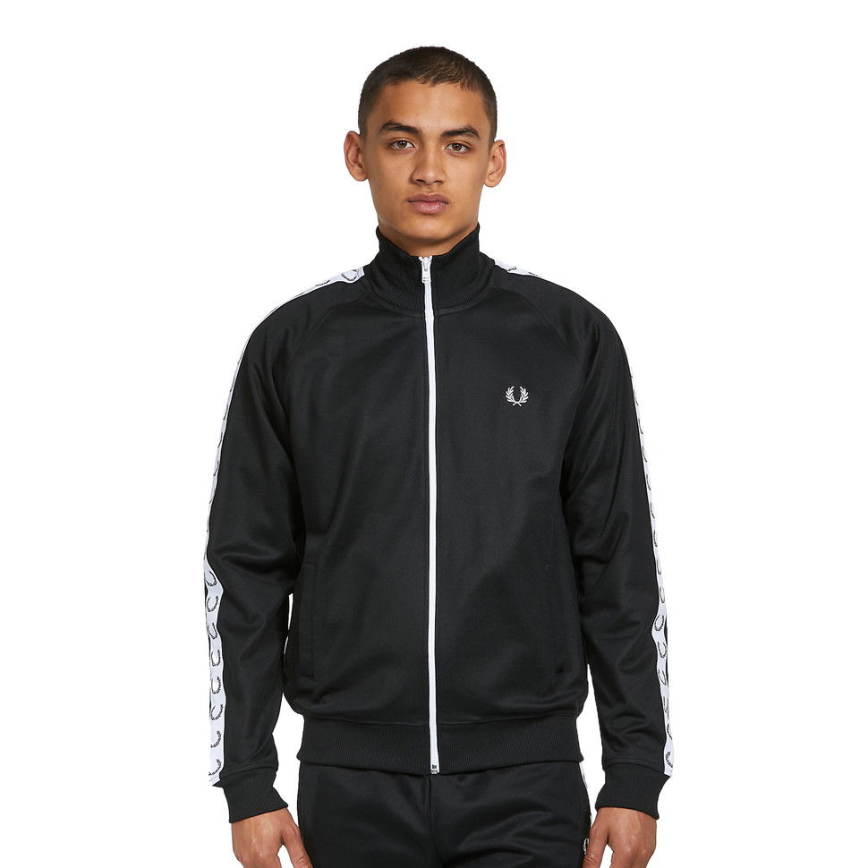 Bomber jakna Fred Perry Taped Track Jacket Črna | J4620-198, 1