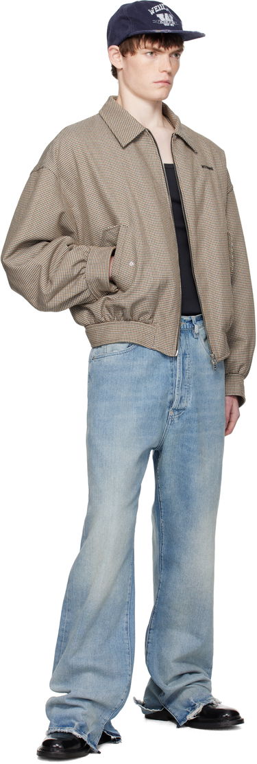 Bomber jakna We11done We11done Checkered Bomber Jacket Rjava | WD-JK2-25-013-M-BG, 3