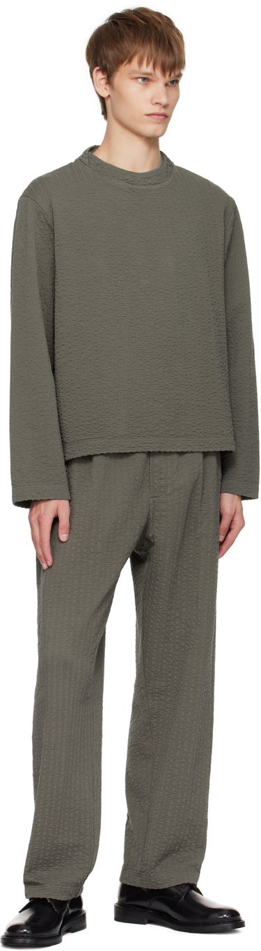 Majica Craig Green Craig Green Embroidered Linestitch Smock T-Shirt Zelena | CGAW25CWOSHI69, 3