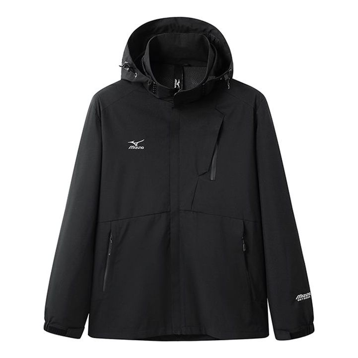 Vetrovka Mizuno Logo Outdoor Jacket Črna | A2CE3112