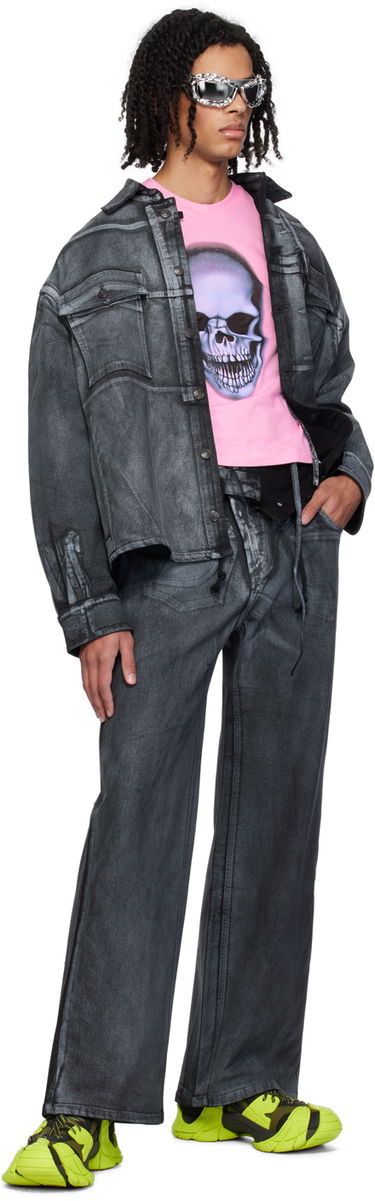 Kavbojke Ottolinger Ottolinger Double Fold Jeans Črna | 1702812, 3