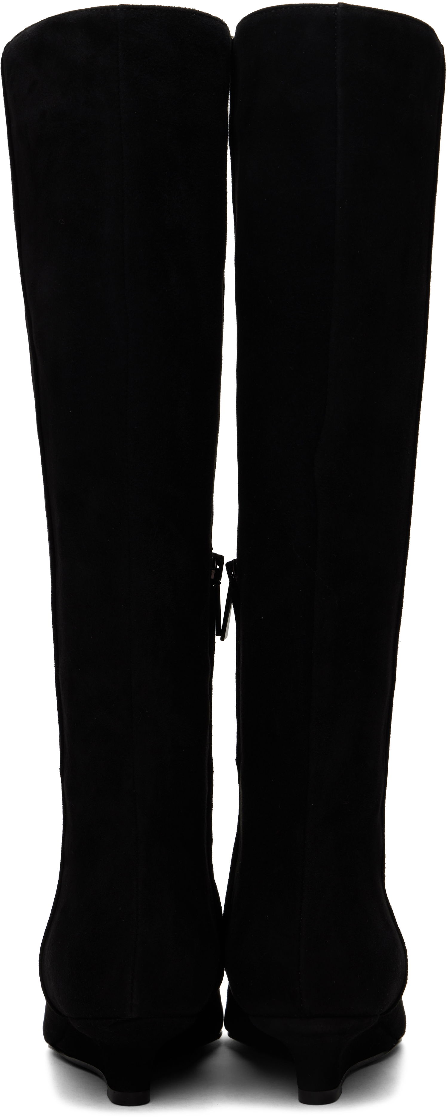 Oblačila TOTEME TOTEME Sharp Suede Knee-High Boots Črna | 251-WAS4671-LE0012, 1