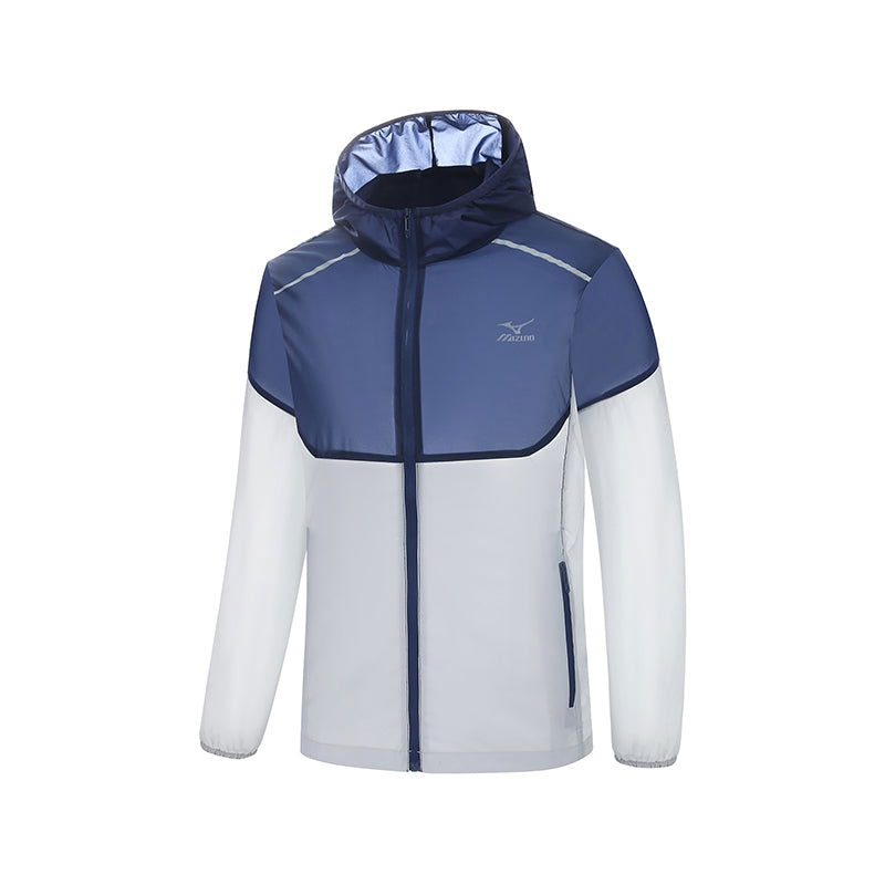 Vetrovka Mizuno UV Protection Running Jacket Modra | A2CE2A32