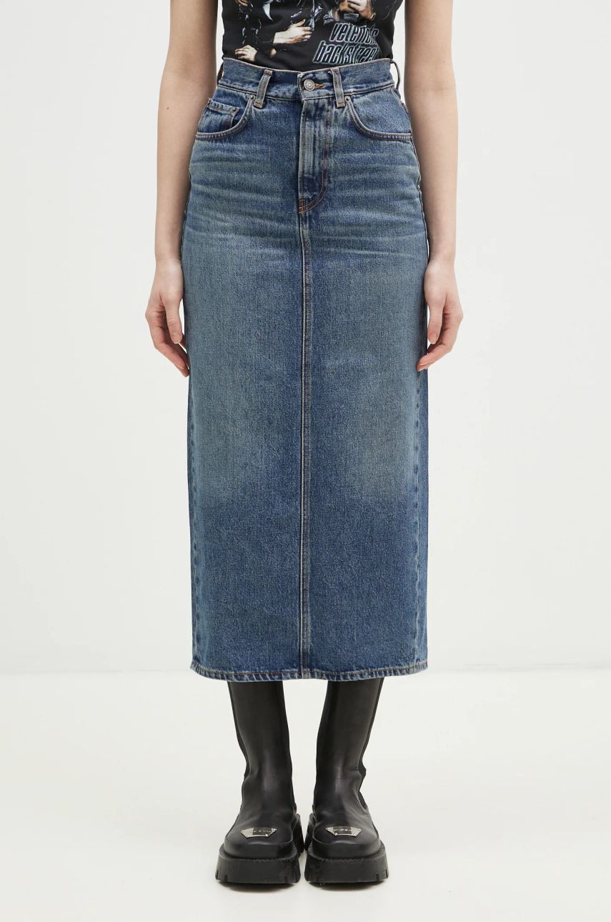 Krila Fiorucci Denim Midi Skirt Modra | W01FPDSK176DN01DN02, 0