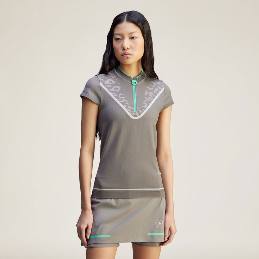 Krila adidas Performance adidas by Stella McCartney TrueNature Golf Polo Shirt Siva | JI5229
