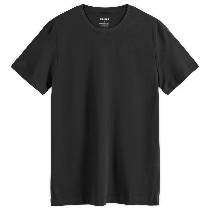Majica SKIMS Classic Cotton T-Shirt Črna | TP-TSH-5701M-ON