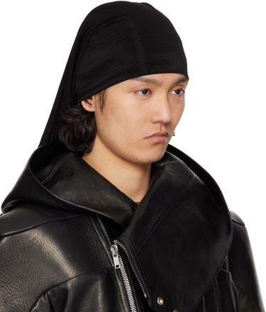 Klobuk Rick Owens Rick Owens Hollywood Stretch Cupro Jersey Wig Hat Bež | RR01E5453 BZ, 3