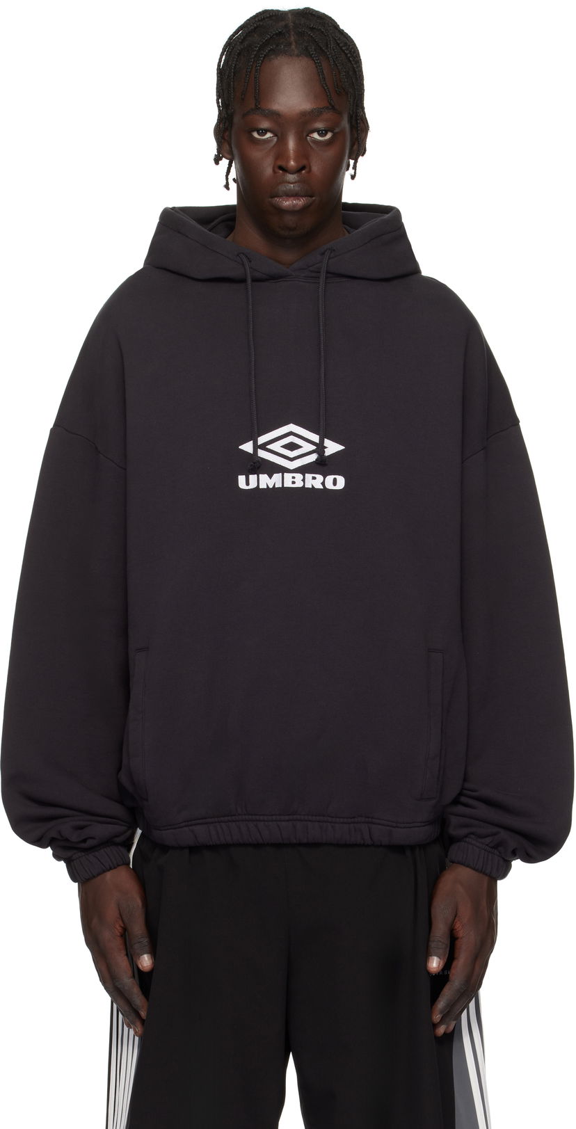 Pulover Umbro Masked Logo Hoodie Črna | UBMW0216FA147