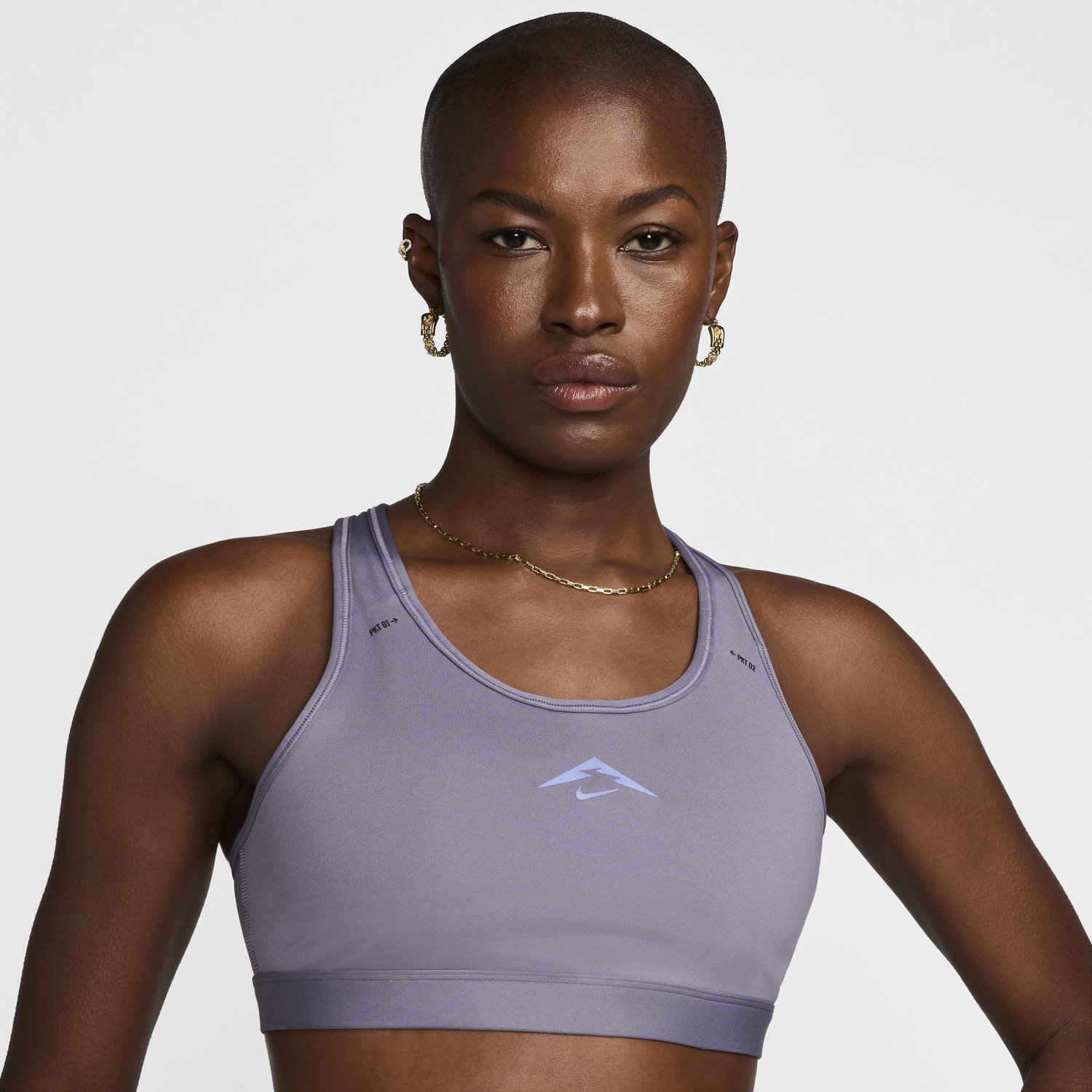 Modrček Nike Trail Swoosh On The Run Lila | FN2909-509, 0