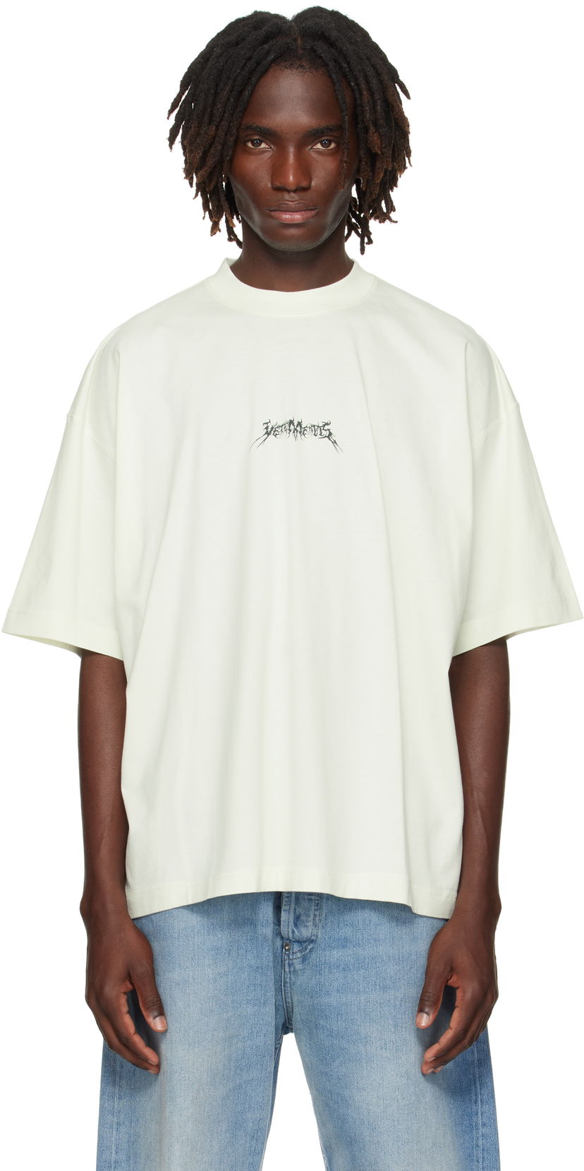 Majica VETEMENTS Vetements Metal Logo Regular T-Shirt Bela | UH76TR600I