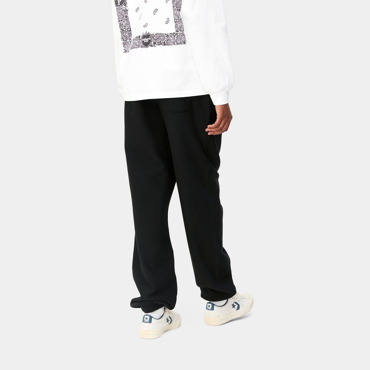 Trenirka Carhartt WIP American Script Sweat Pant Črna | I032328_89_XX, 1