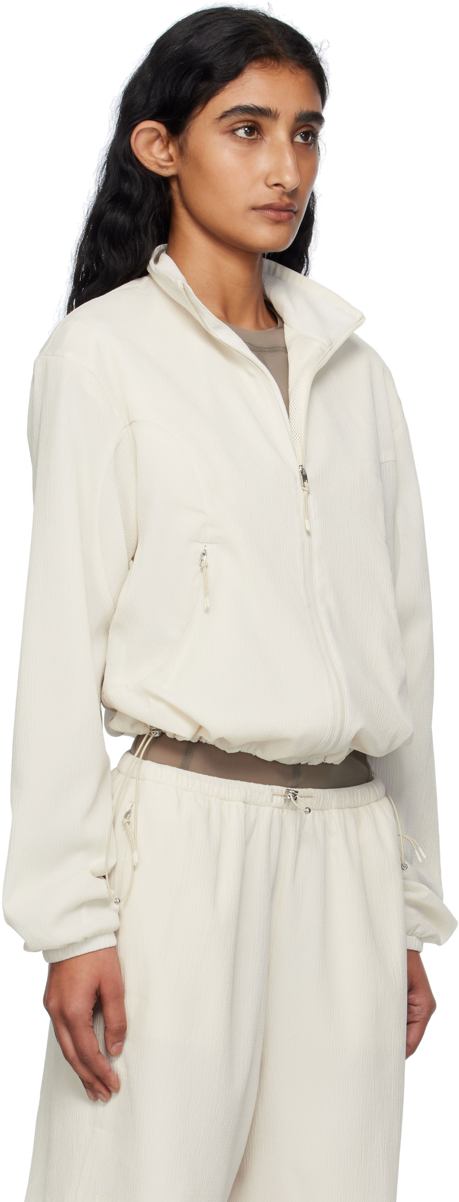 Jakna On Running Zendaya Edition Cropped Track Jacket Bela | 1WF31103504, 1