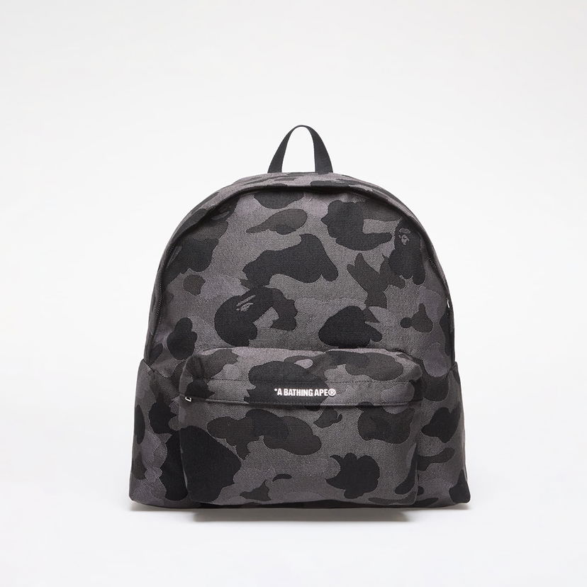Nahrbtnik BAPE A BATHING APE Solid Camo Jacquard Daypack Black Universal Črna | 001BAK201309M BLK