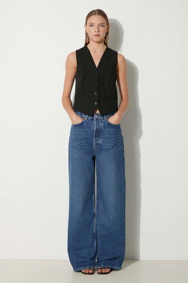 Telovnik Samsoe Samsoe Samsoe Samsoe Saramona Pinstripe Vest Črna | F24100047, 1