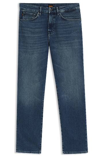 Kavbojke BOSS Maine Regular Fit Comfort Stretch Jeans Modra | 50501843