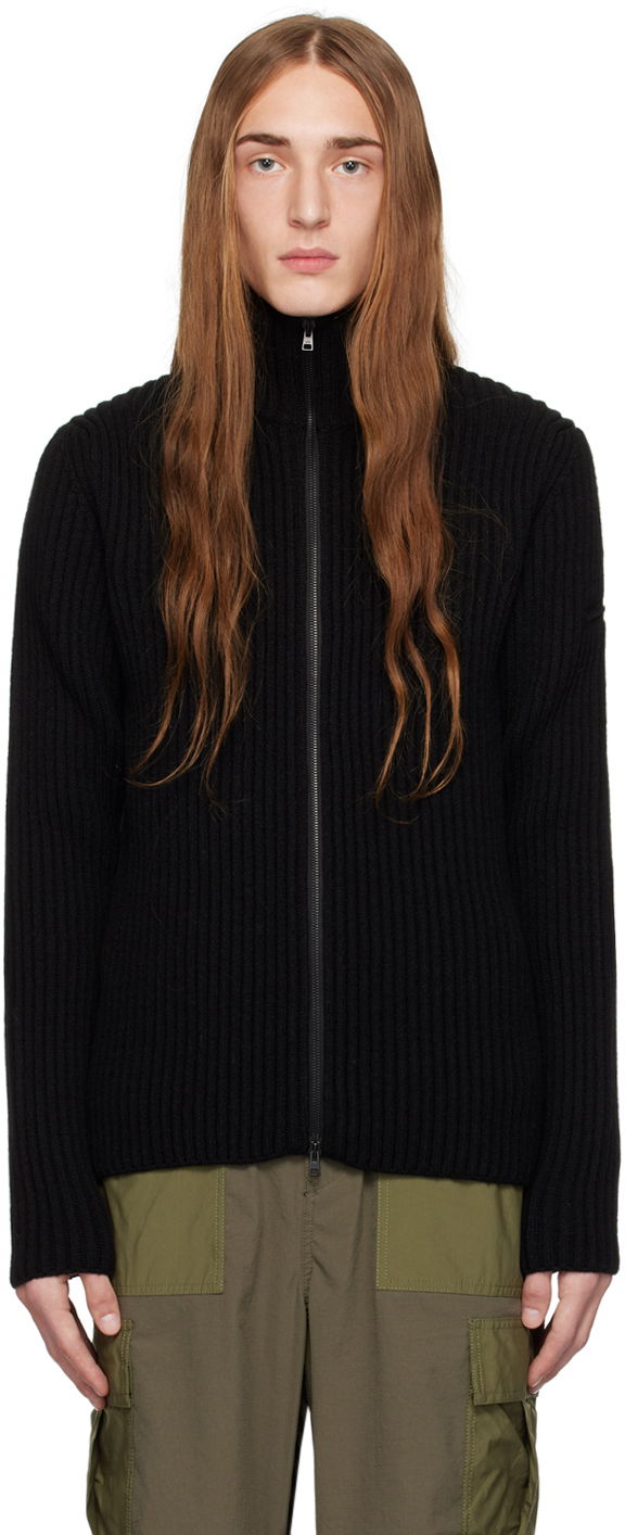 Pleteni pulover NORSE PROJECTS Norse Projects ARKTISK Hybrid Sweater Črna | N45-0551