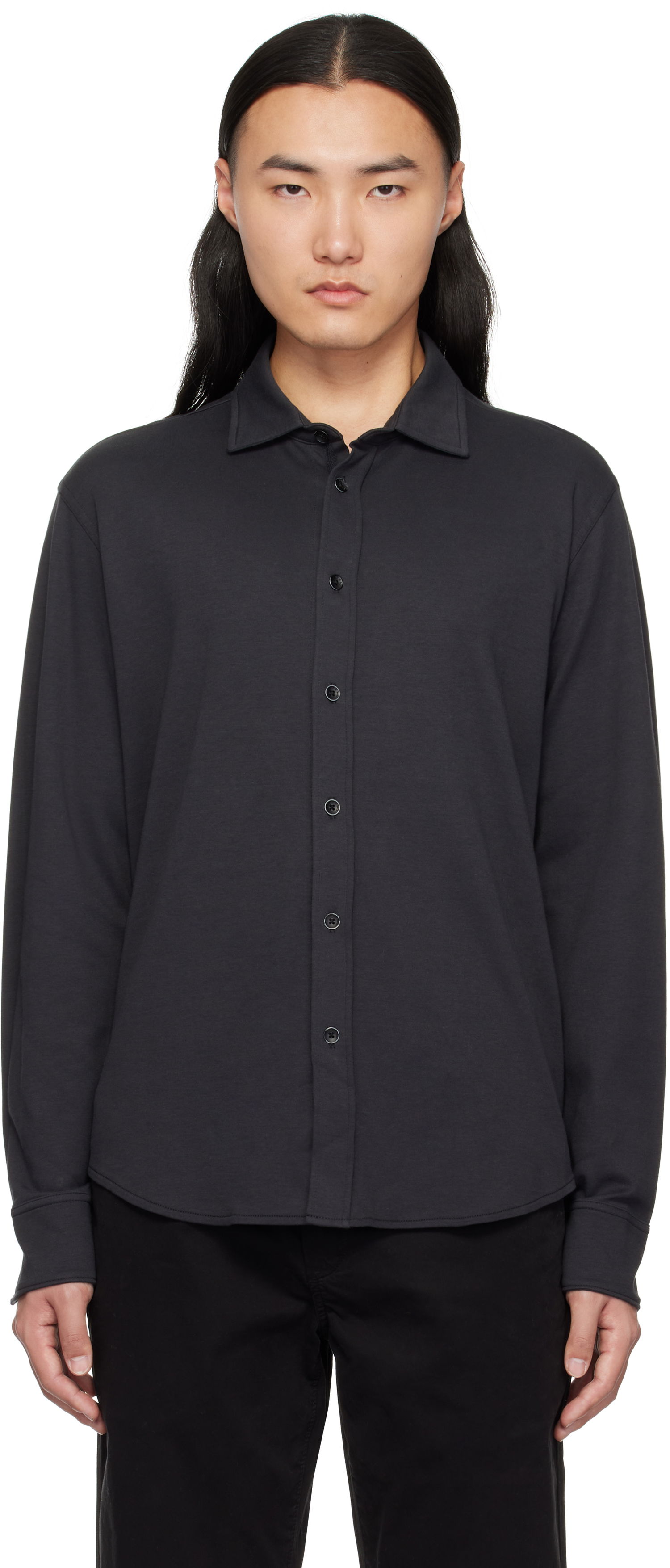 Srajce rag & bone rag & bone Tomlin Cotton Shirt Črna | MBC24HA021W321, 0