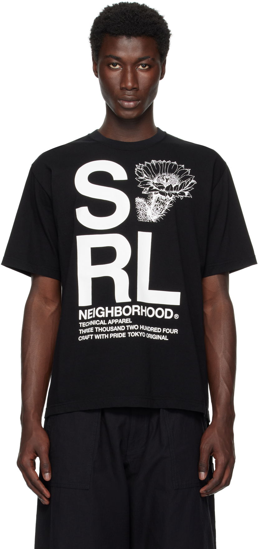Majica Neighborhood Neighborhood 'SRL' T-Shirt Črna | 251PCNH-ST18