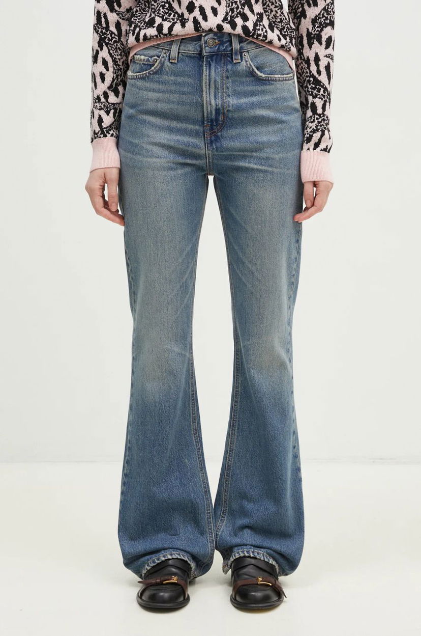Kavbojke Fiorucci Fiorucci Flared Medium Waist Jeans Modra | U01FPDJE083DN01DN02