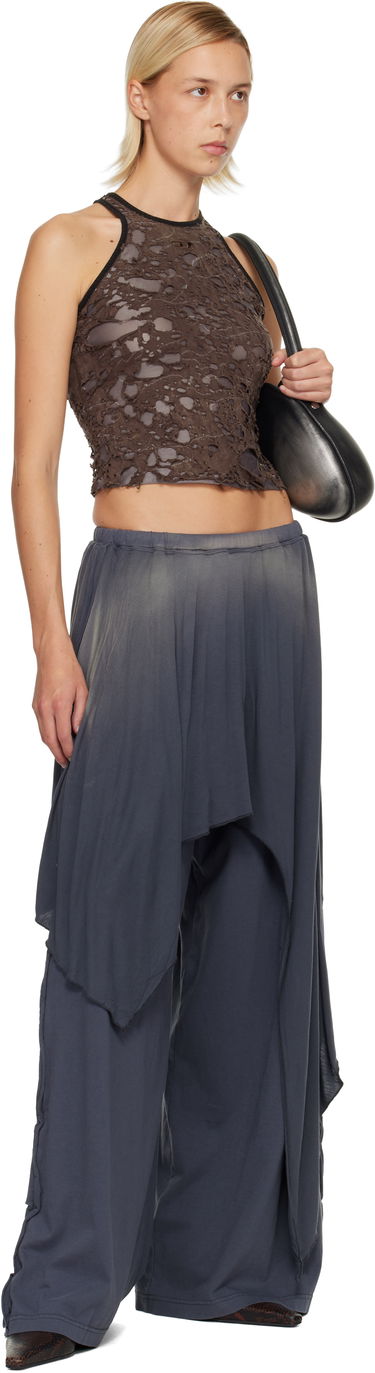 Majica brez rokavov Diesel Destroyed Layered Halter Tank Top Rjava | A18523 0IKCK, 3