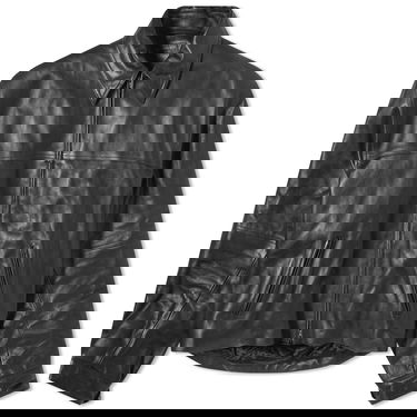 Jakna Balenciaga Runway Cocoon Leather Jacket Črna | 773411-TPS02-1000, 0