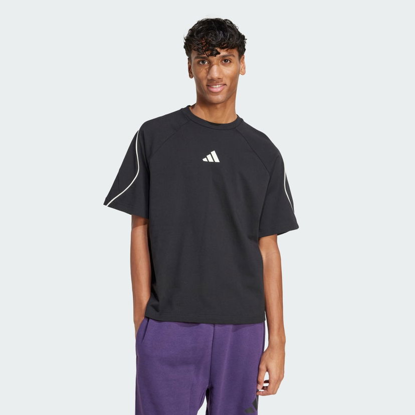 Majica adidas Performance Stadium Piped Short Sleeve T-Shirt Črna | JN1824