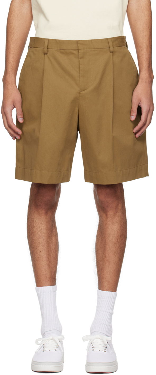 Kratke hlače A.P.C. Pleated Shorts Bež | COGXS-H10198
