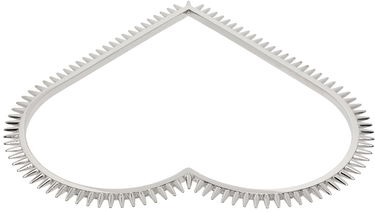 Zapestnica We11done We11done Spike Heart Arm Cuff Kovinski | WD-AJ1-23-533-U-SV, 1