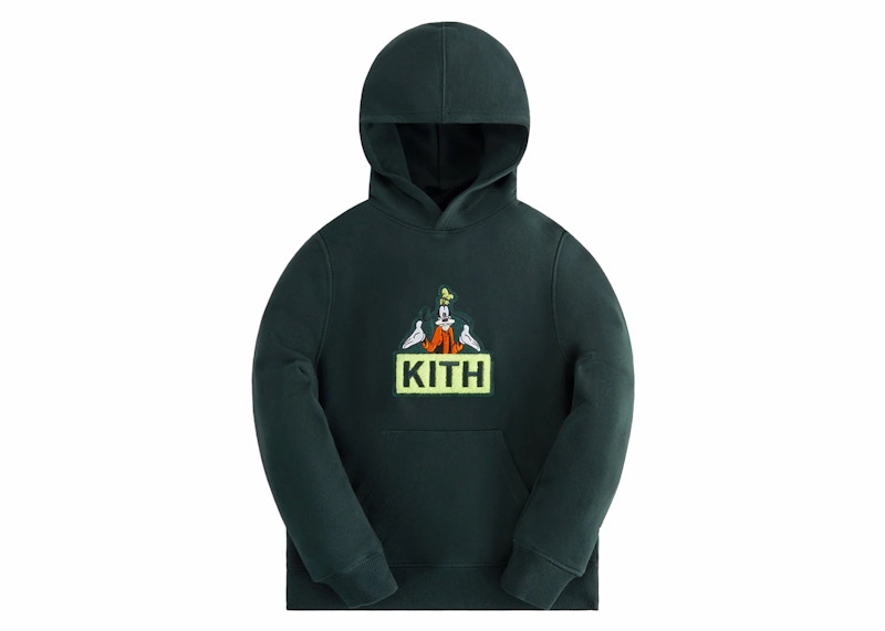 Pulover KITH Kith x Disney Kids Mickey & Friends Goofy Classic Logo Hoodie Zelena | KHK030500-302
