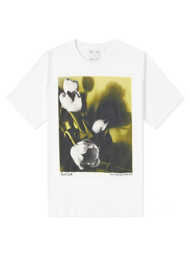 Majica Pop Trading Company x Paul Smith Tulip Tee Bela | M1R-136YE-KP3975